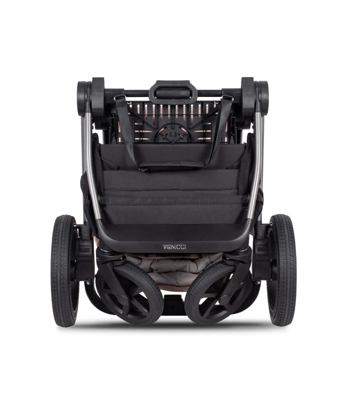 Venicci Upline 3-in-1 Travel System with i-Size Car Seat And ISOFIX Base – Misty Rose - Image 8