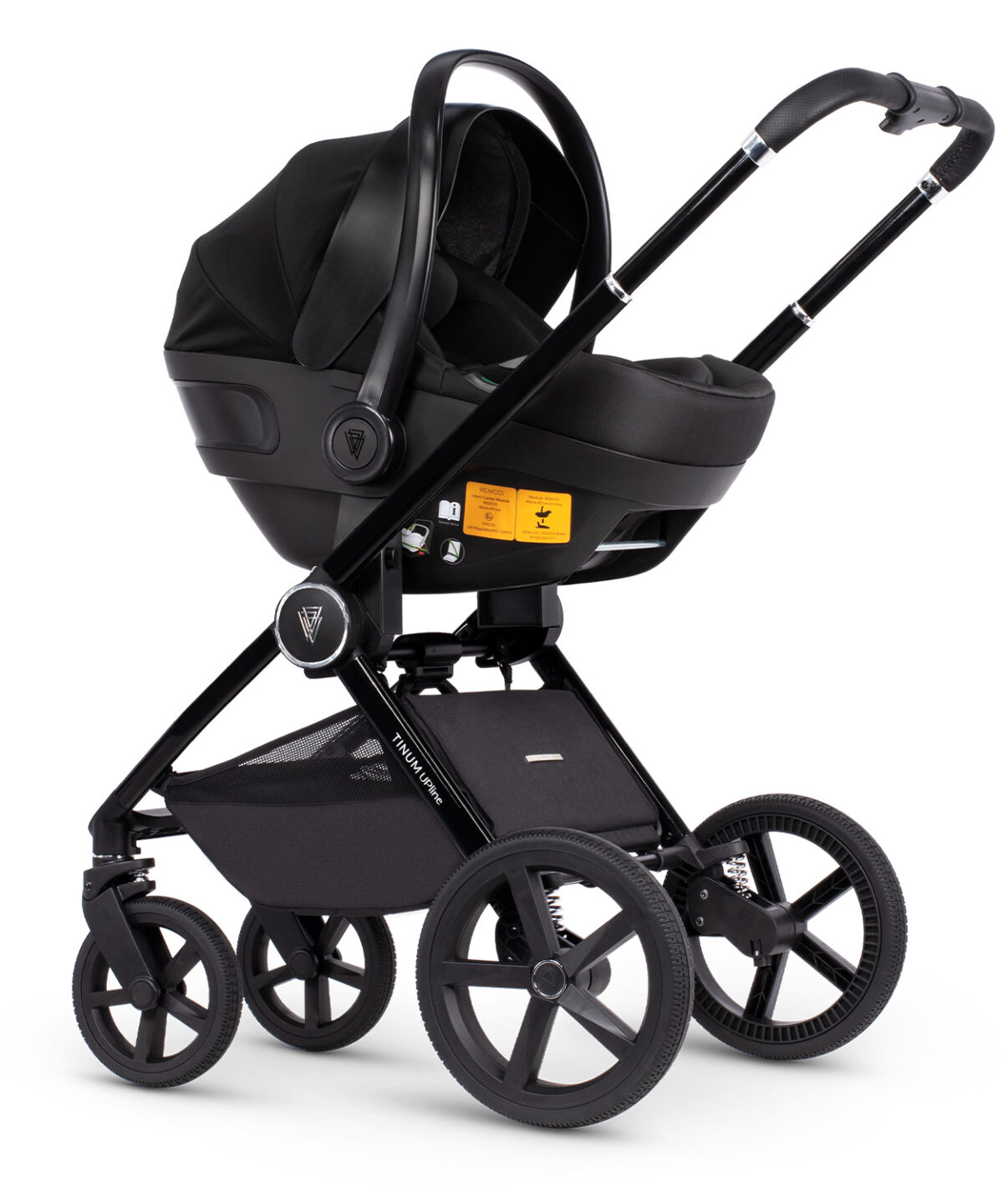 Venicci Upline 3 in 1 Travel System with i-Size Car Seat & Base - Slate Grey - Image 11