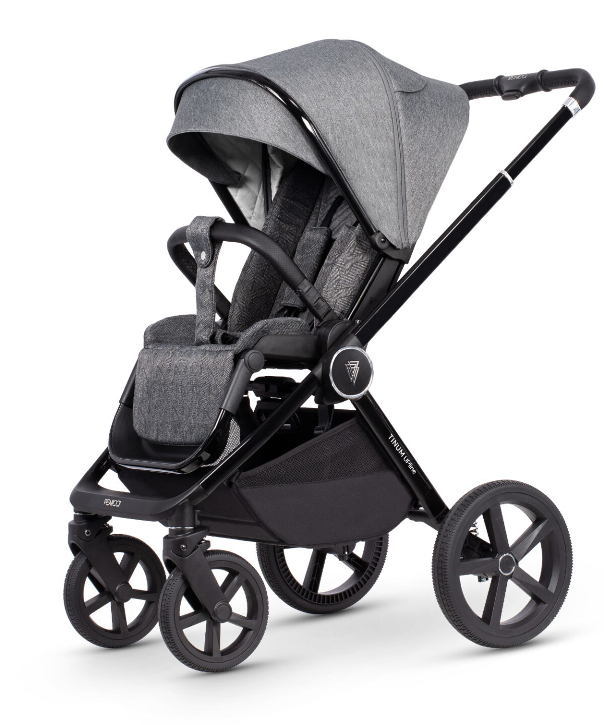 Venicci Upline 3 in 1 Travel System with i-Size Car Seat & Base - Slate Grey - Image 13