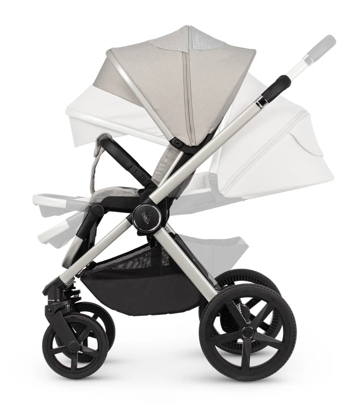 Venicci Upline 3-in-1 Travel System with Car Seat & ISOFIX Base - Moonstone - Image 10