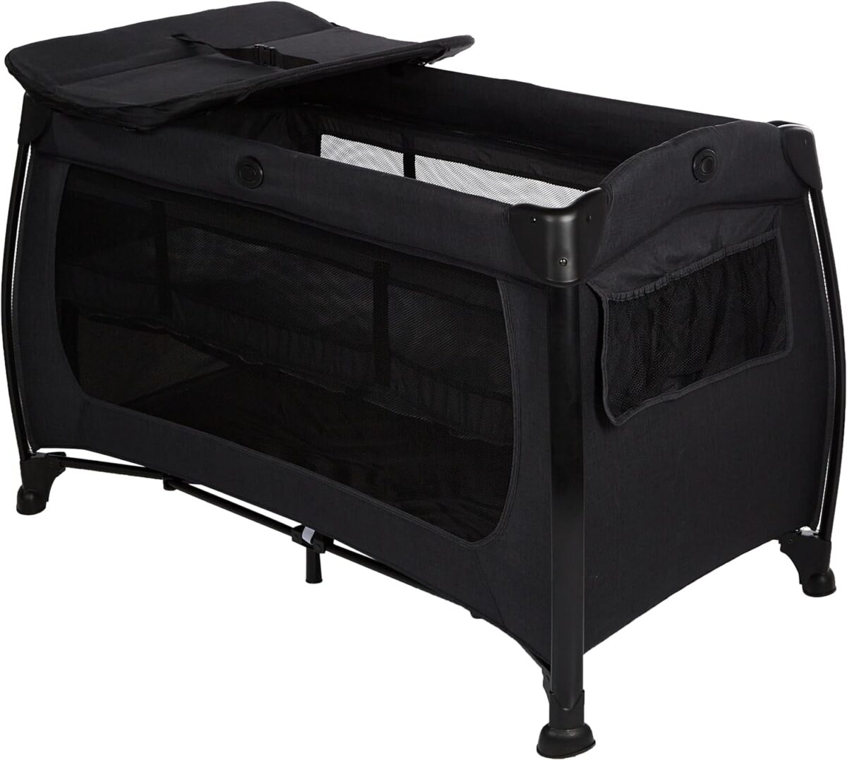 Hauck Play N Relax Center Travel Cot - Melange Black