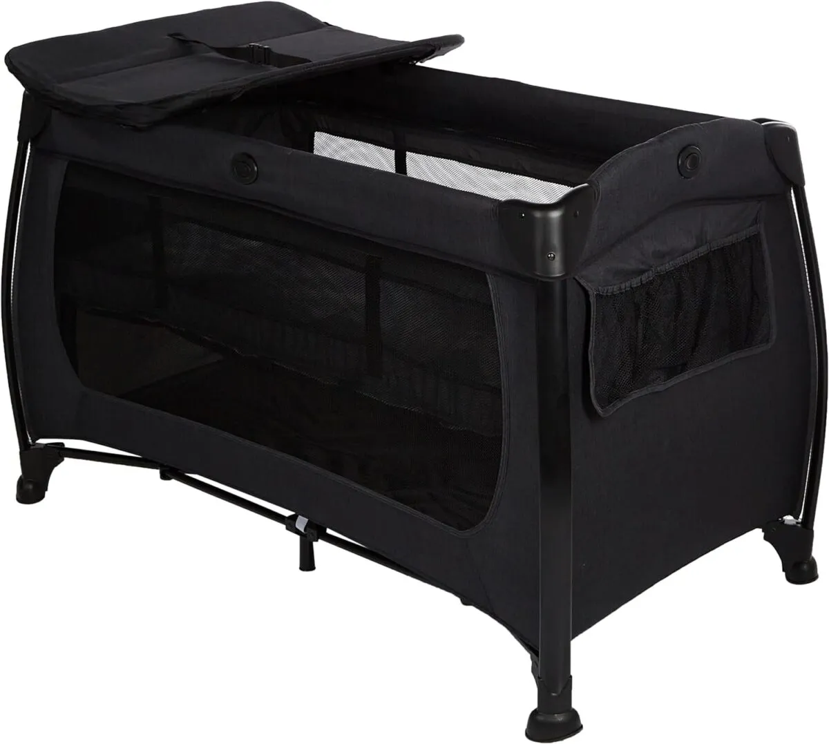 Hauck Play N Relax Center Travel Cot - Melange Black
