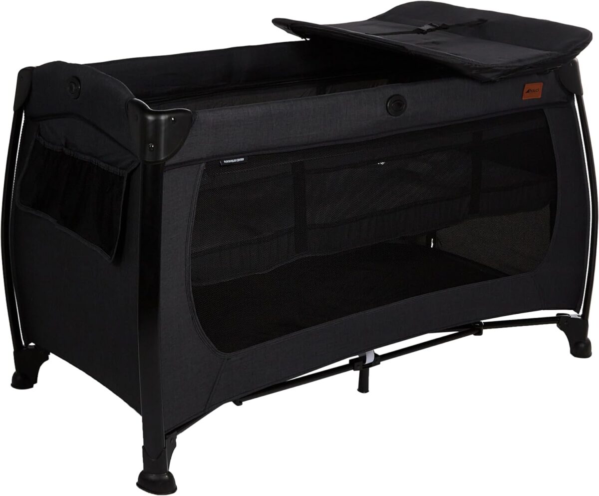 Hauck Play N Relax Center Travel Cot - Melange Black - Image 7