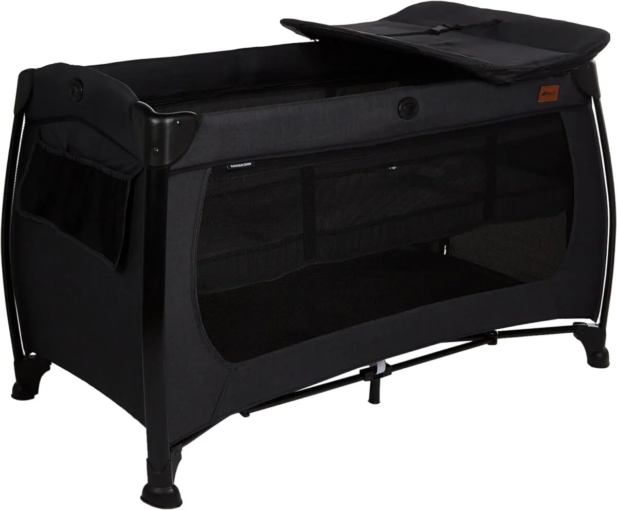 Hauck Play N Relax Center Travel Cot - Melange Black - Image 7