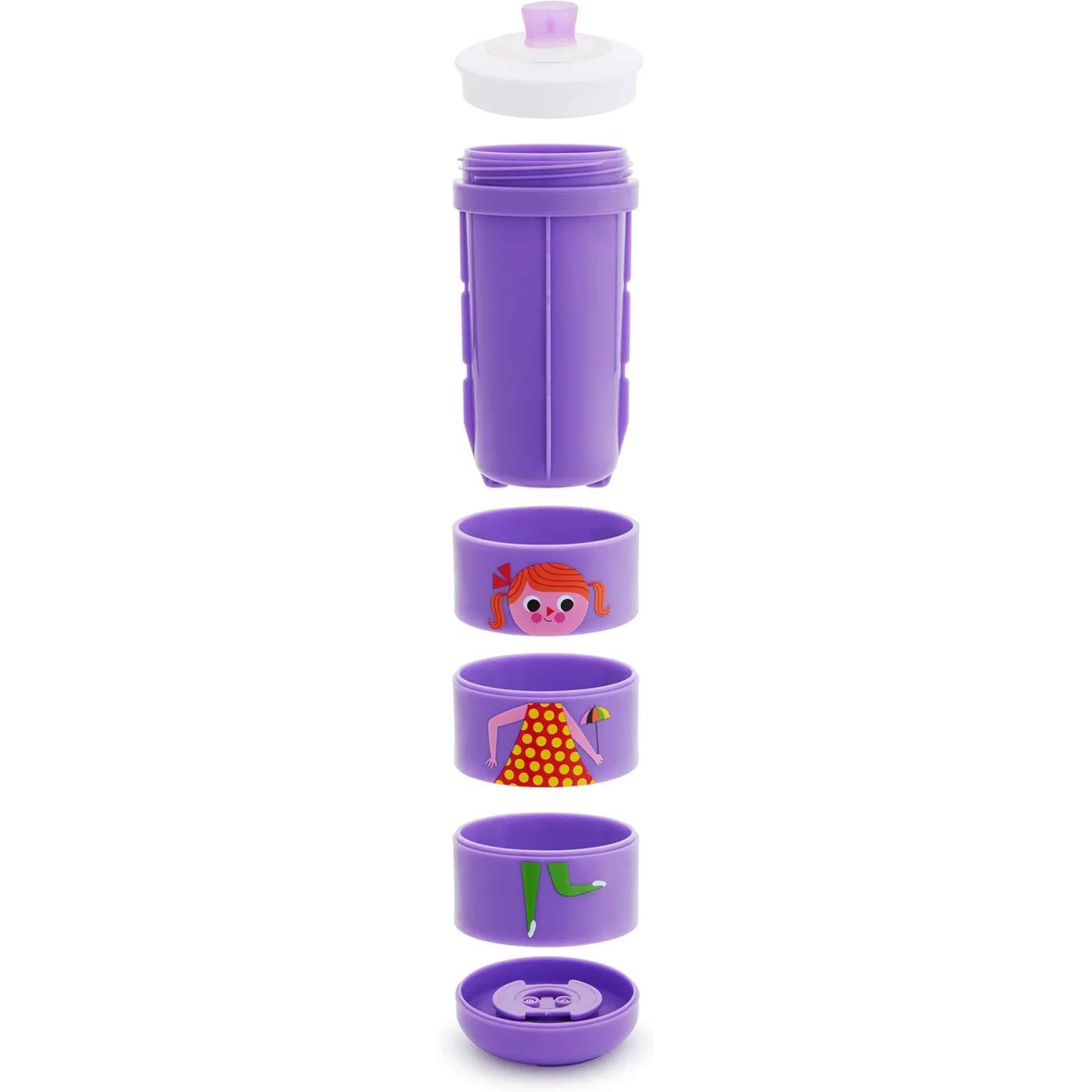 Munchkin Twisty Mix & Match Bite-Proof Sippy Cup - Purple | 9oz/266ml - Image 4