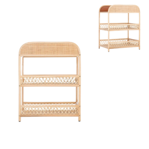 CuddleCo - Aria Rattan Changing Table - Natural