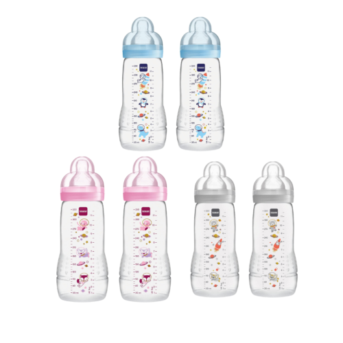 MAM - Easy Active Baby Bottle 330ml - 2 Pack - 4+ Months