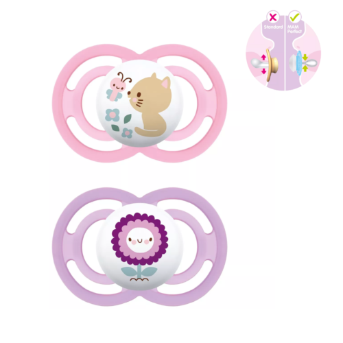 MAM Perfect Soother Pack of 2 | 6+ months | Particularly tooth-friendly