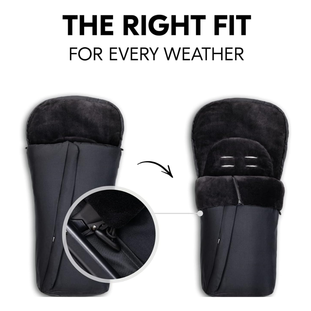 Hauck Pushchair Footmuff - Black - Image 5