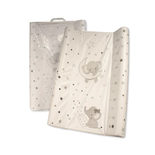 Baby Changing Mat with Raised Edges - Elephant