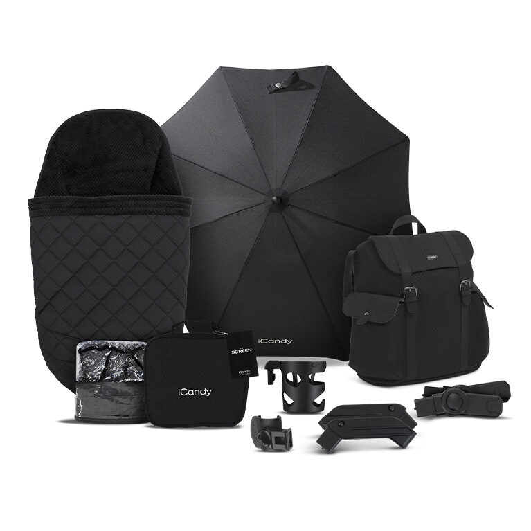 iCandy Peach 7 Designer Collection Complete Bundle + Cabriofix Car Seat & Base - Cerium - Image 2