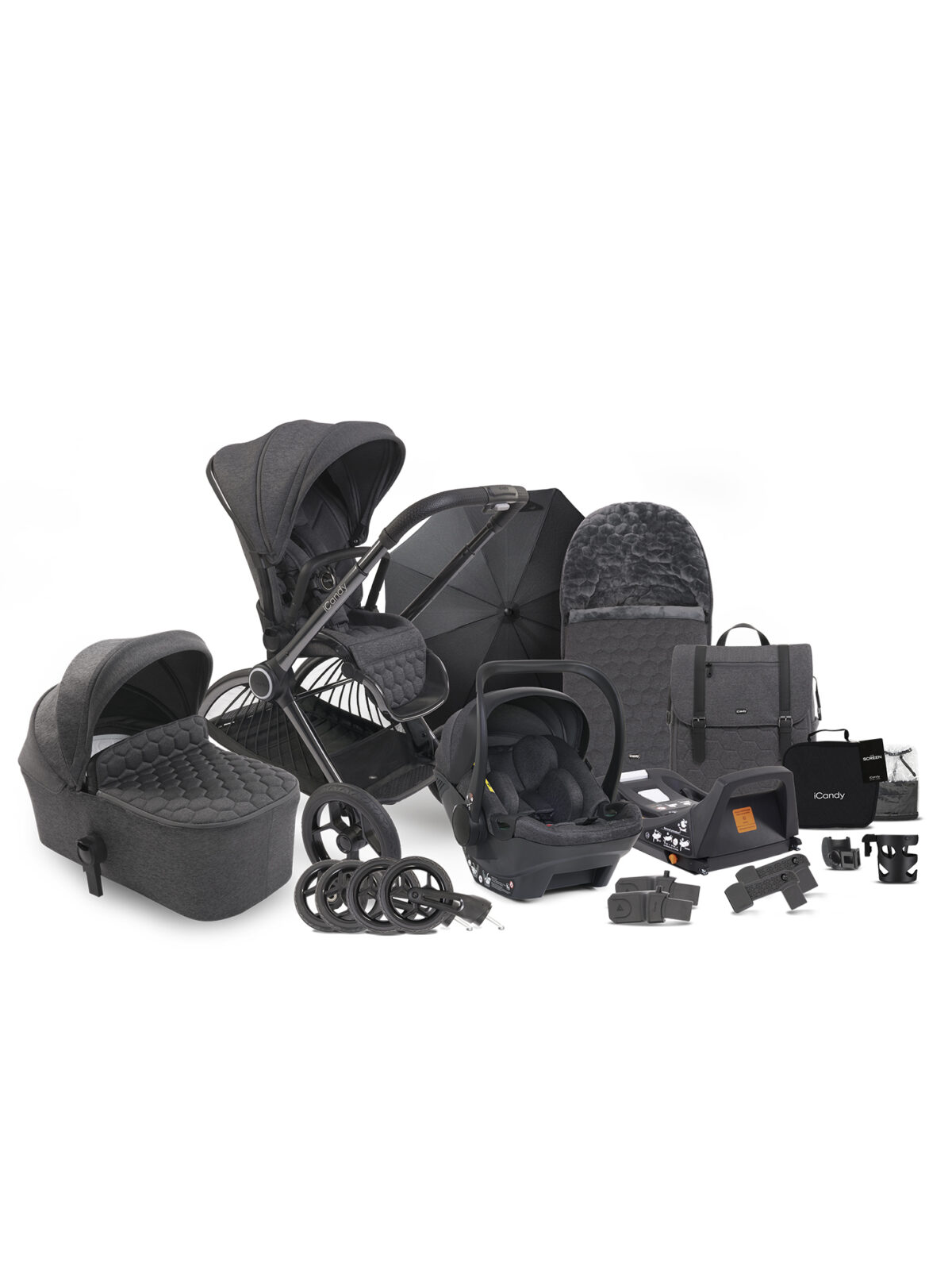 iCandy Core Pushchair and Carrycot - Complete Cocoon Car Seat Bundle - Image 21