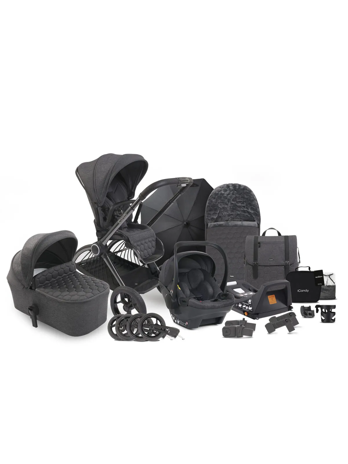 iCandy Core Pushchair and Carrycot - Complete Cocoon Car Seat Bundle - Image 21