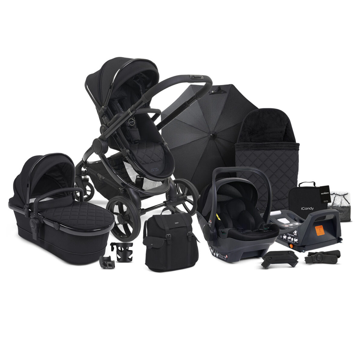 Candy Peach 7 Designer Collection Complete Bundle + Cocoon Car Seat & Base - Cerium