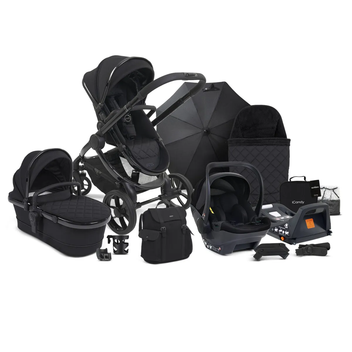 Candy Peach 7 Designer Collection Complete Bundle + Cocoon Car Seat & Base - Cerium