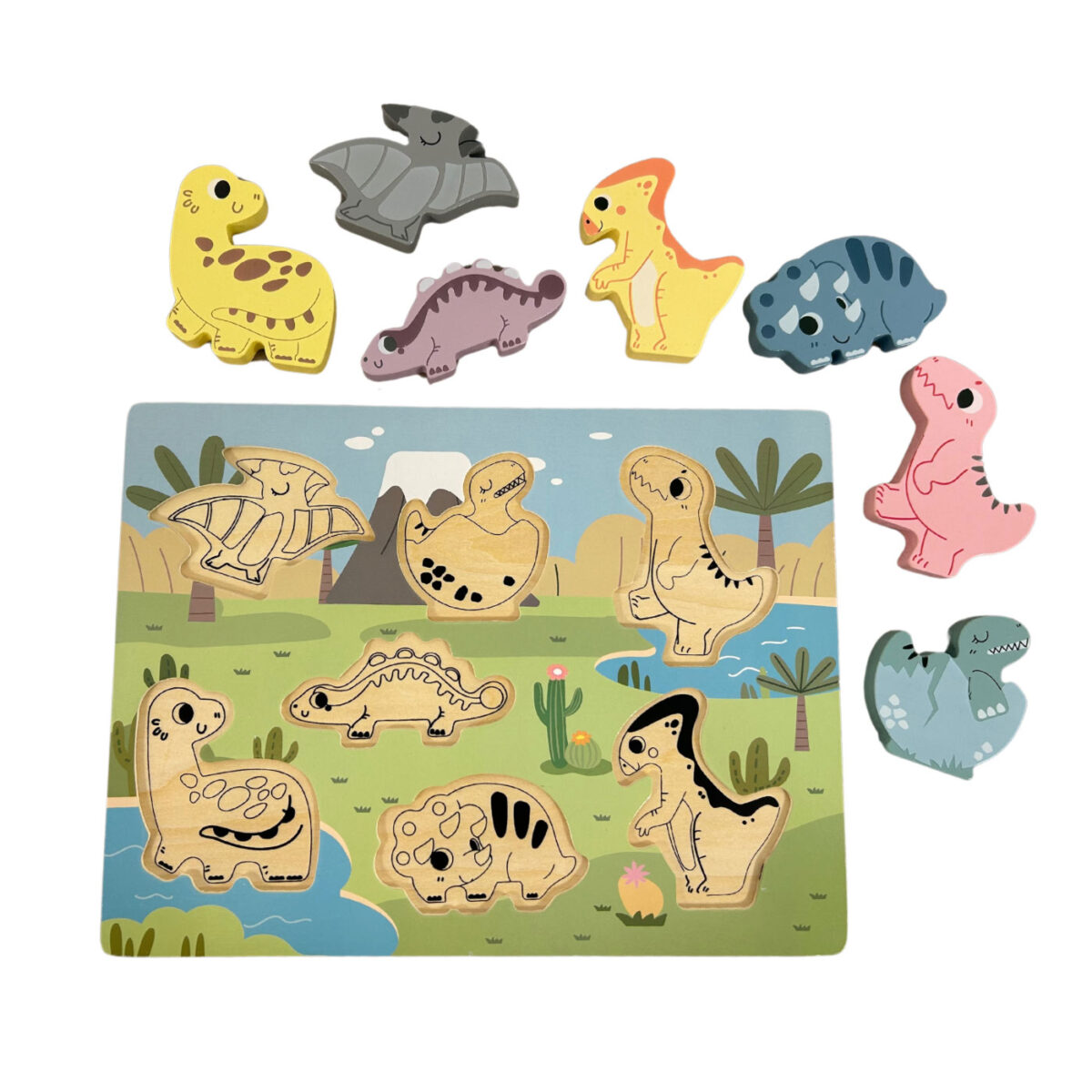 Educational Dinosaur Puzzle Toy