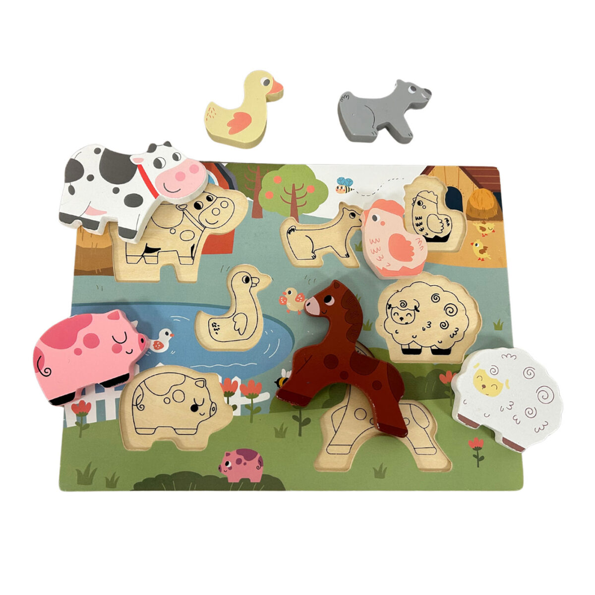 Just For Me - Wooden Farm Animals Puzzle