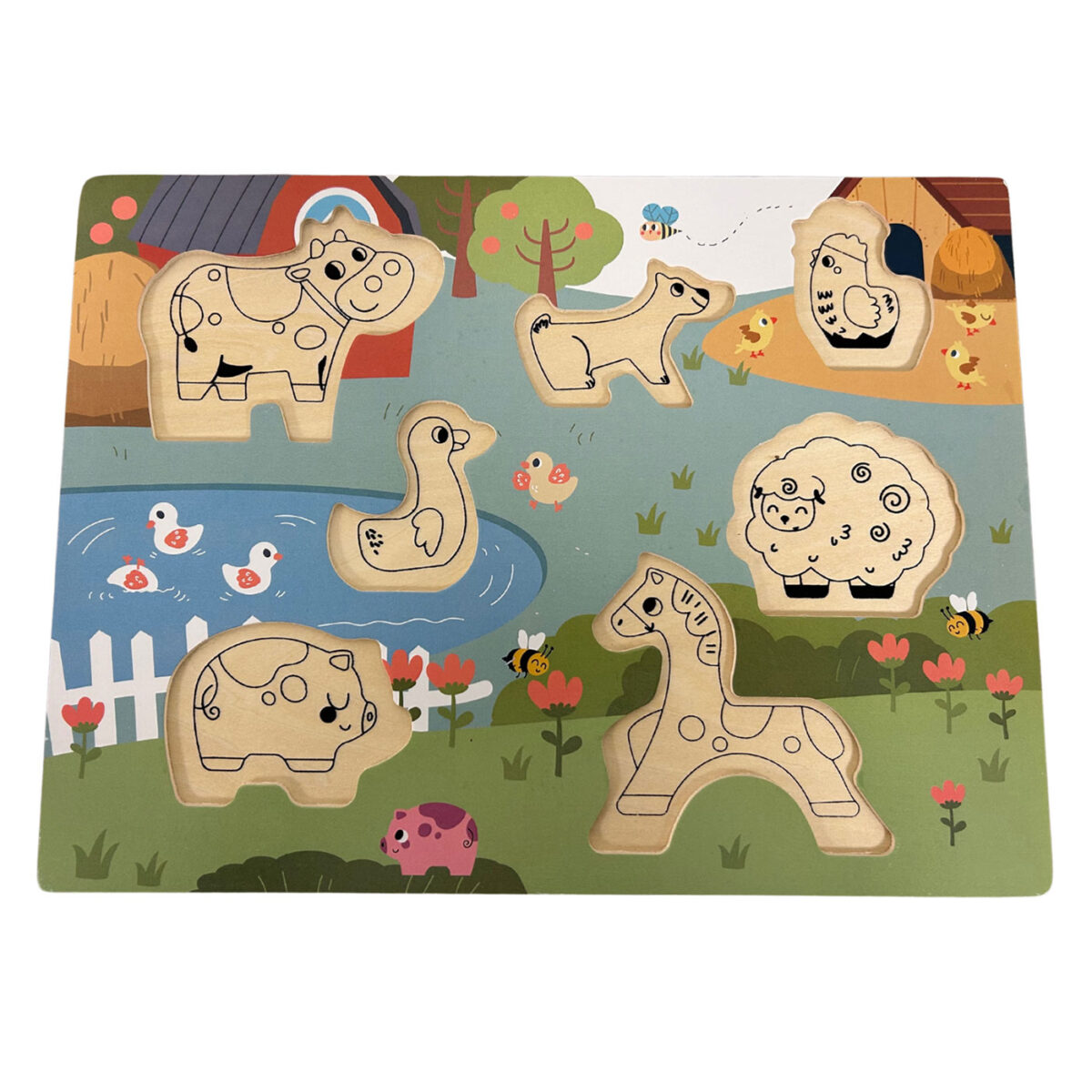Just For Me - Wooden Farm Animals Puzzle - Image 2