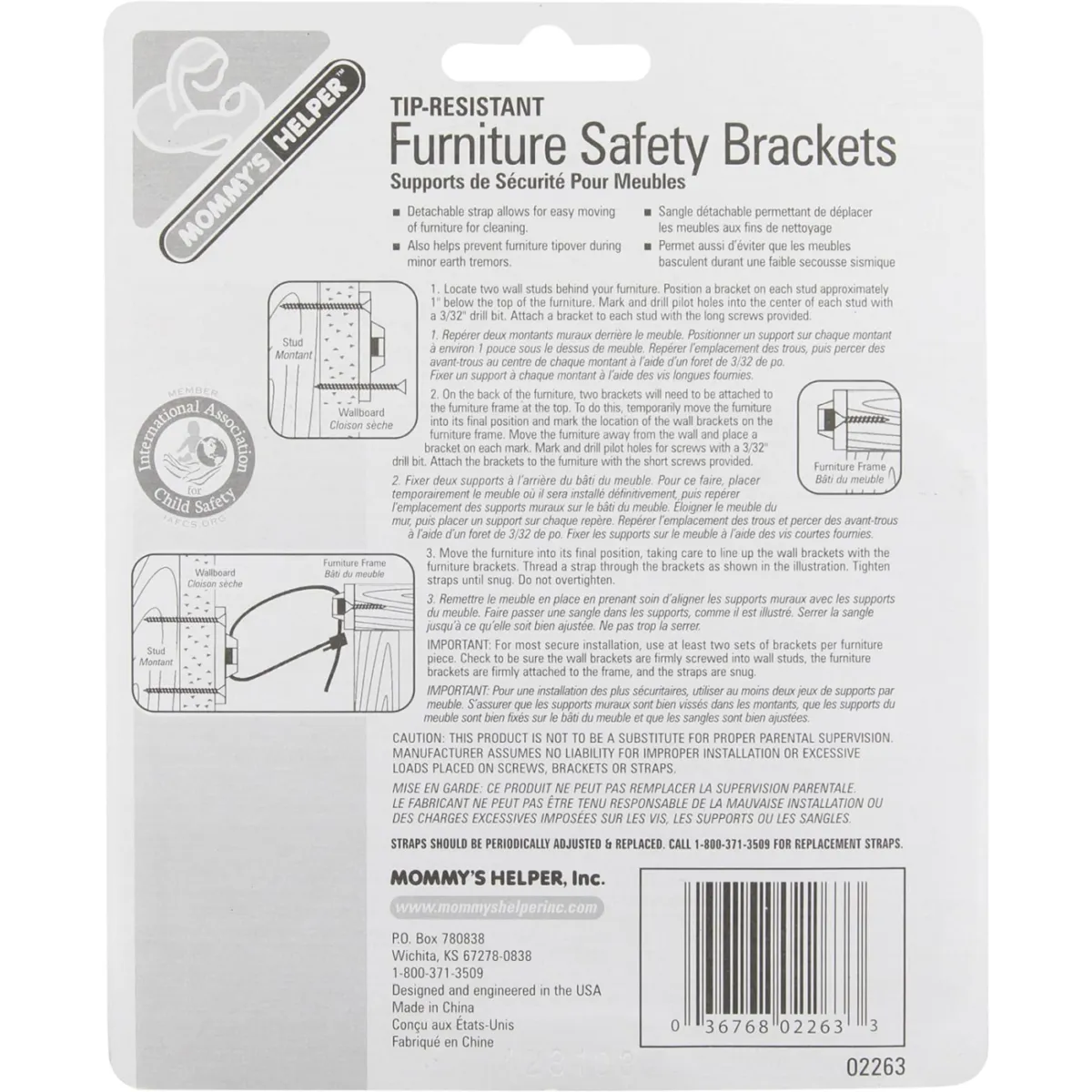 Mommy's Helper Anti-Tip Furniture Safety Straps (8-Pack) – Secure Heavy Furniture & TVs for Child Protection - Image 4