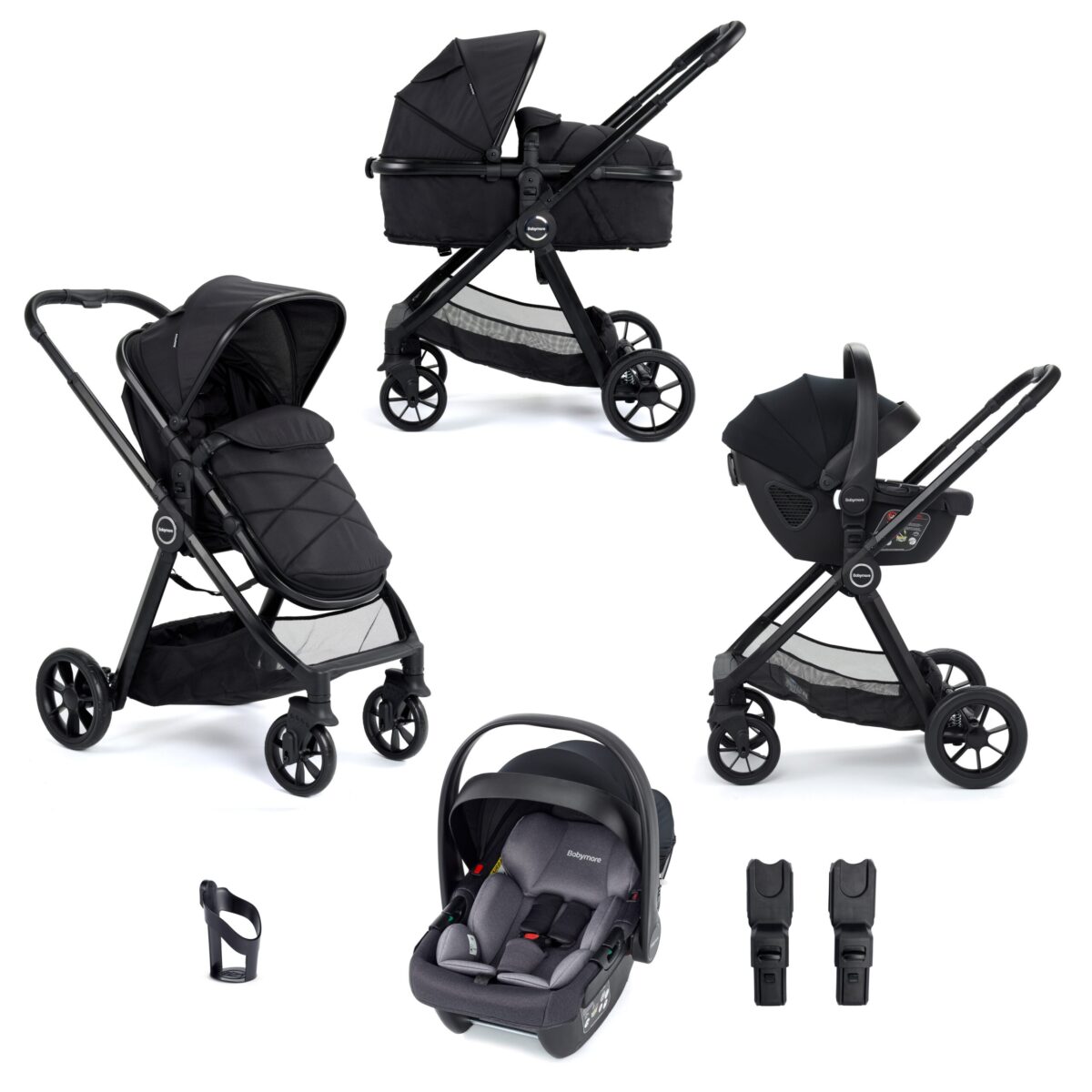 Mimi Travel System Coco i-Size Car Seat – Black 1