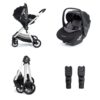 Mimi Travel System Pecan i-Size Car Seat - Silver 2