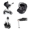 Mimi Travel System Pecan i-Size Car Seat and Base - Silver 2