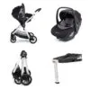 Mimi Travel System Pecan i-Size Car Seat and Base - Silver 2