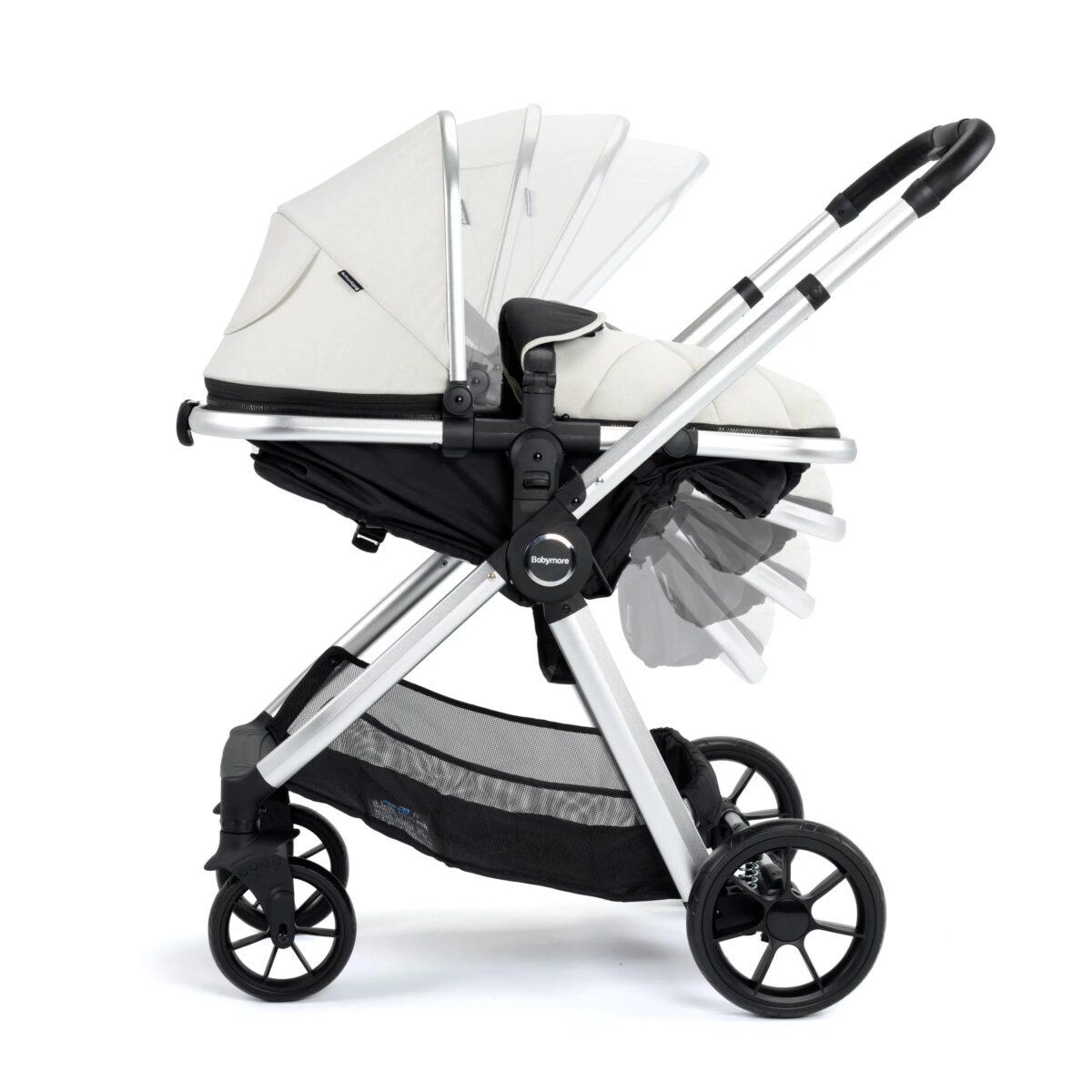 Mimi Travel System Pecan i-Size Car Seat and Base - Silver 4