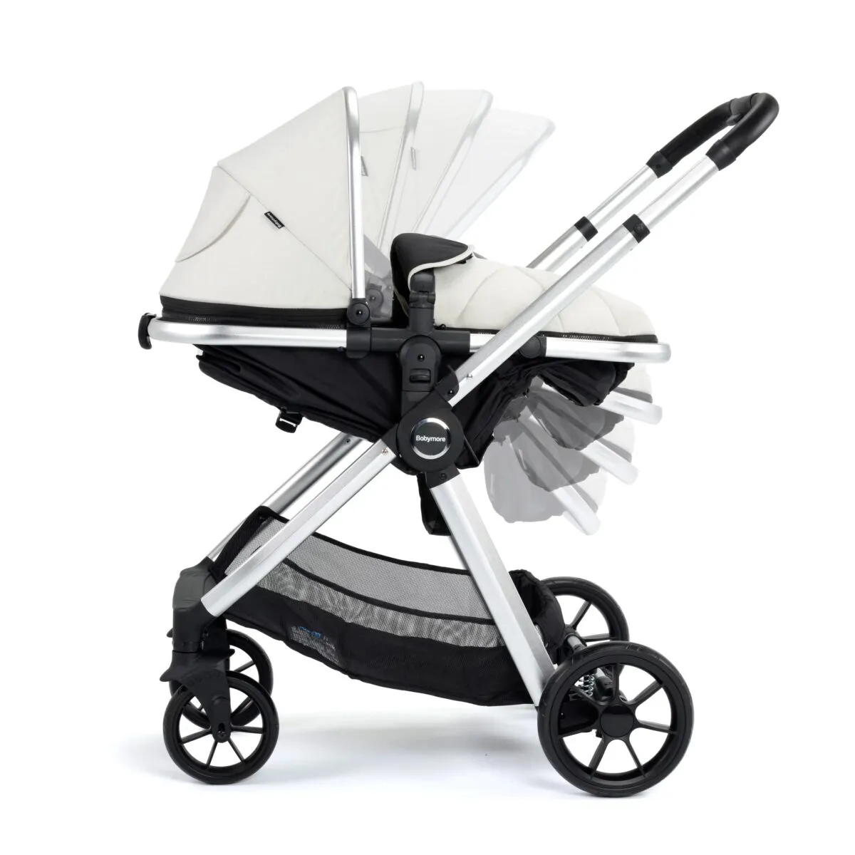 Mimi Travel System Pecan i-Size Car Seat and Base - Silver 4