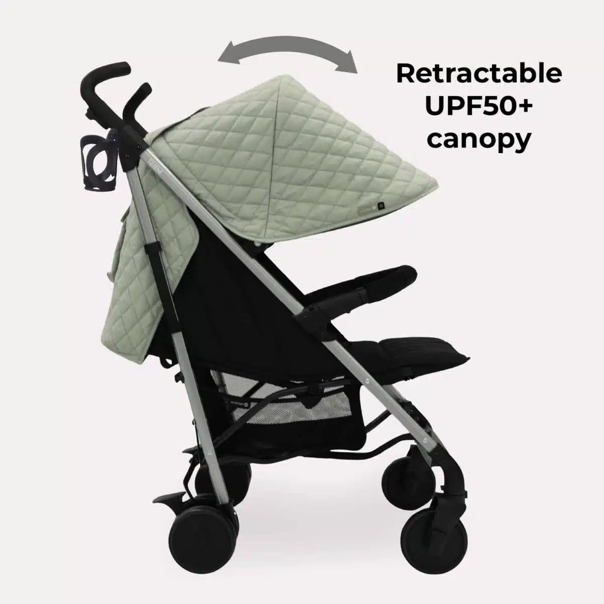 My Babiie MB51 Quilted Lightweight Stroller | Billie Faiers Sage - Image 6