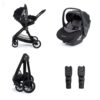 Babymore Mimi Travel System with Pecan i-Size Car Seat Black - 7