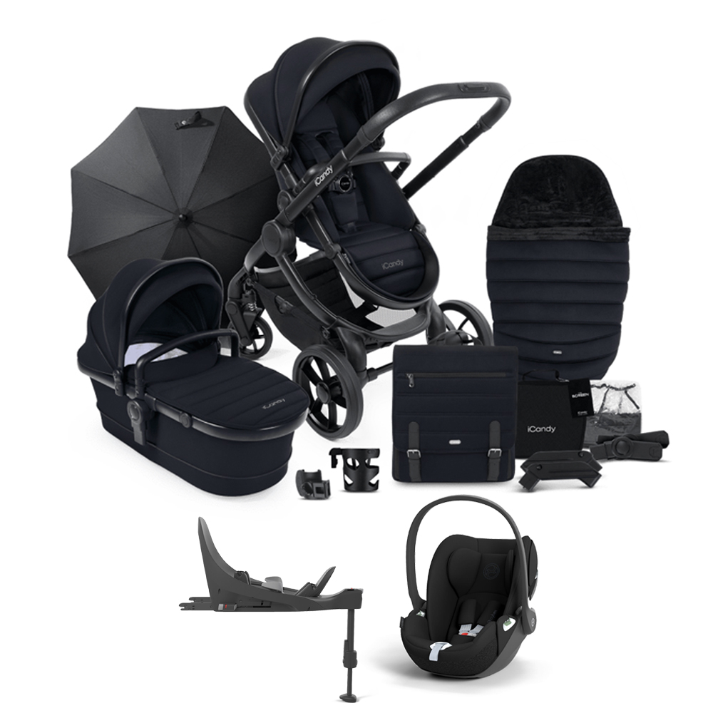 iCandy Peach 7 Travel System Bundle with Cybex Cloud T Car Seat & Base ...