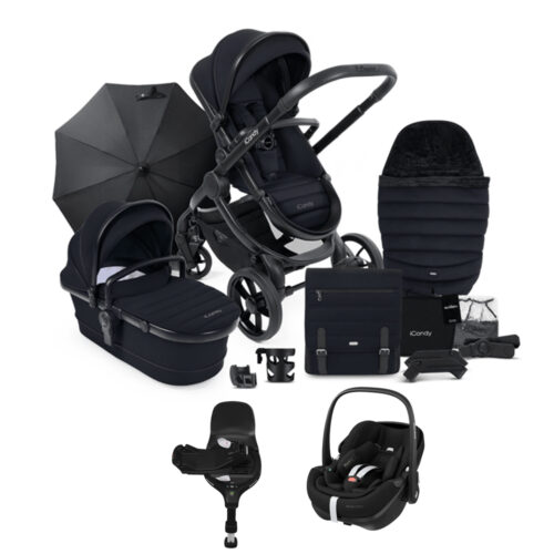 iCandy Peach 7 Travel System with Maxi-Cosi Pebble 360 Pro2 & Pro Slide Base