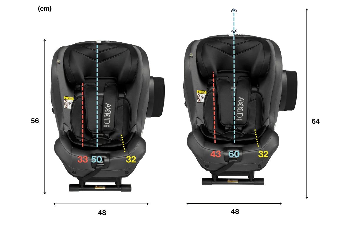 Axkid Minikid 2 Premium Car Seat 0 25kg Granite Melange