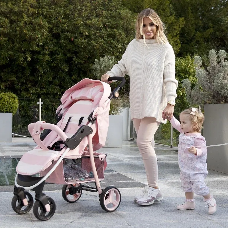 MyBabiie MB30 Pushchair Billie Faiers Pink Stripes Olivers BabyCare