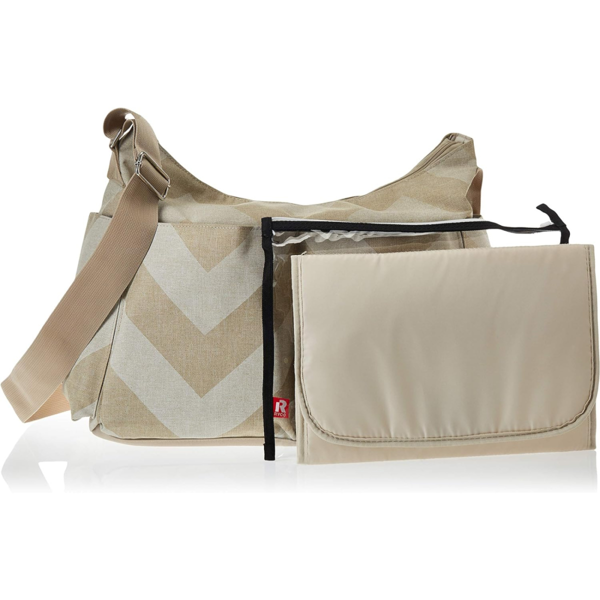 Ryco Capri Baby Changing Bag – Oatmeal Chevron - Image 2