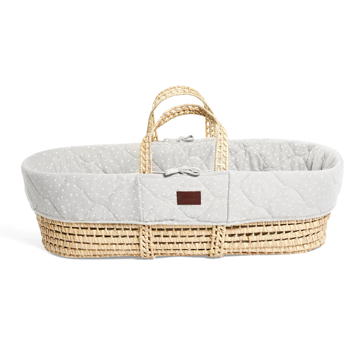 LGS Moses Basket & Rocking Stand Bundle - Dove Rice at Olivers Baby Care