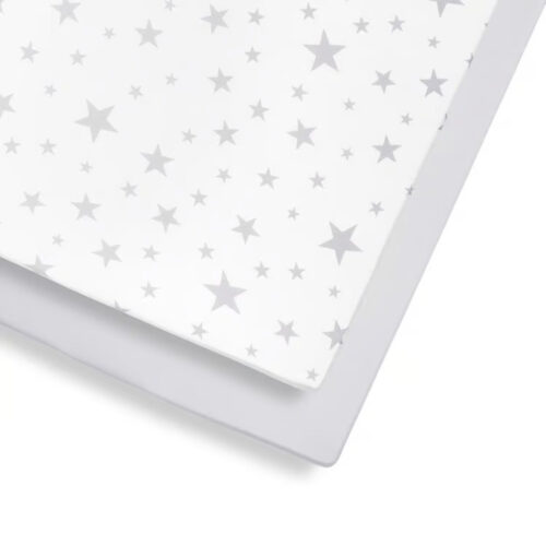 Snuz 2 Pack Cot Bed Fitted Sheet - Star