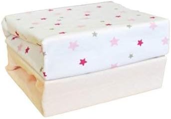 Cuddles Collection Fitted Crib Sheets 40cm x 94cm Pink at Olivers Baby Care