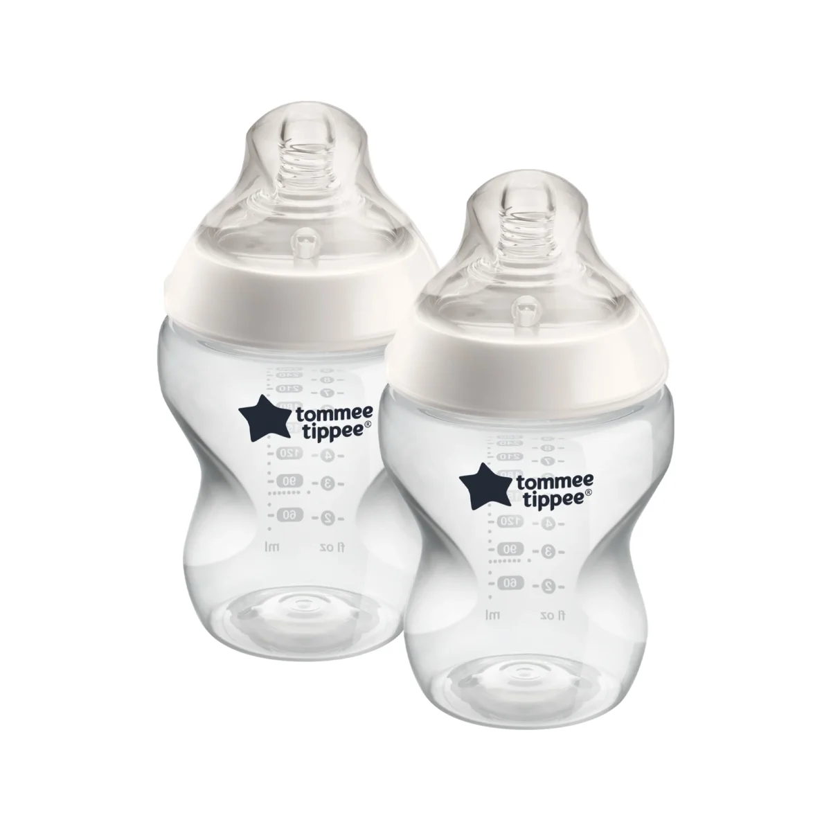 Tommee Tippee Closer to Nature Baby Bottles (2 Pack) - 260ml - Image 2