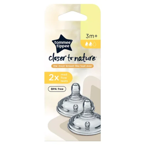 Tommee Tippee Closer to Nature Teats (Medium Flow) - 2 Pack