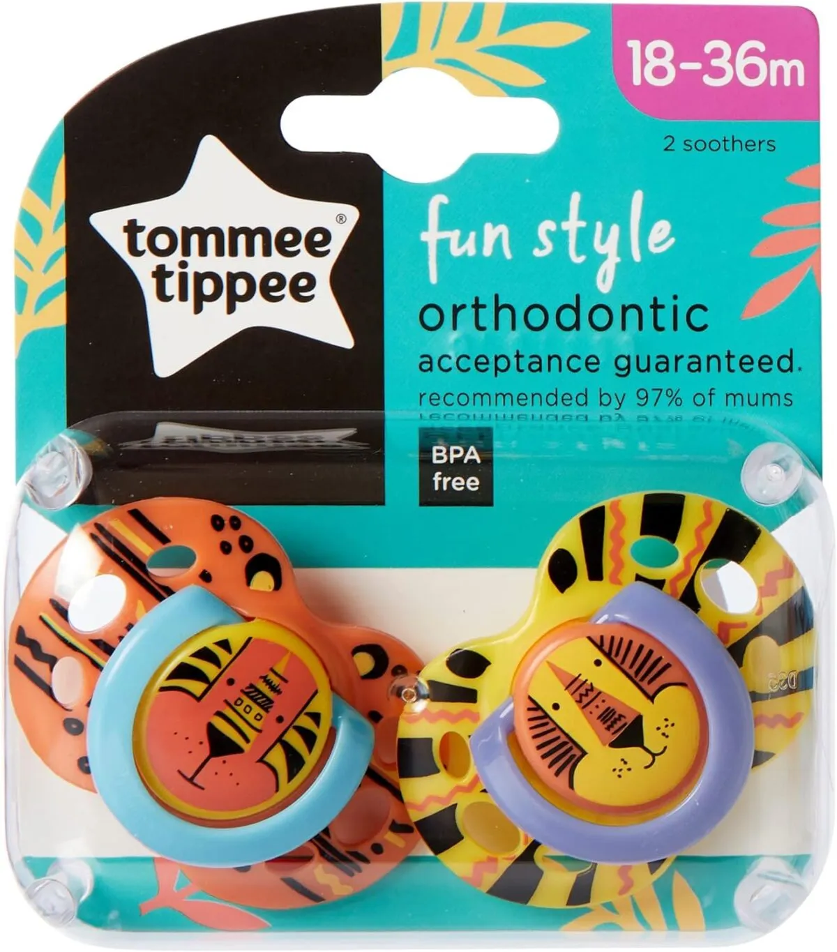Tommee Tippee Fun Soothers - 18-36m - 2 Pack - Image 6
