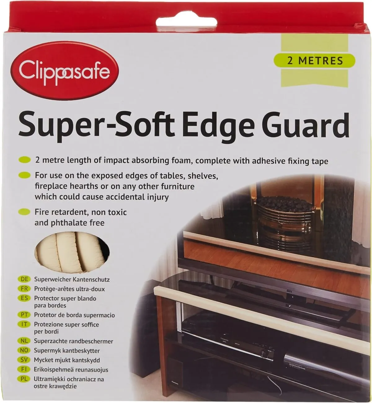 Clippasafe Super-Soft Edge Guard - 2 Metres