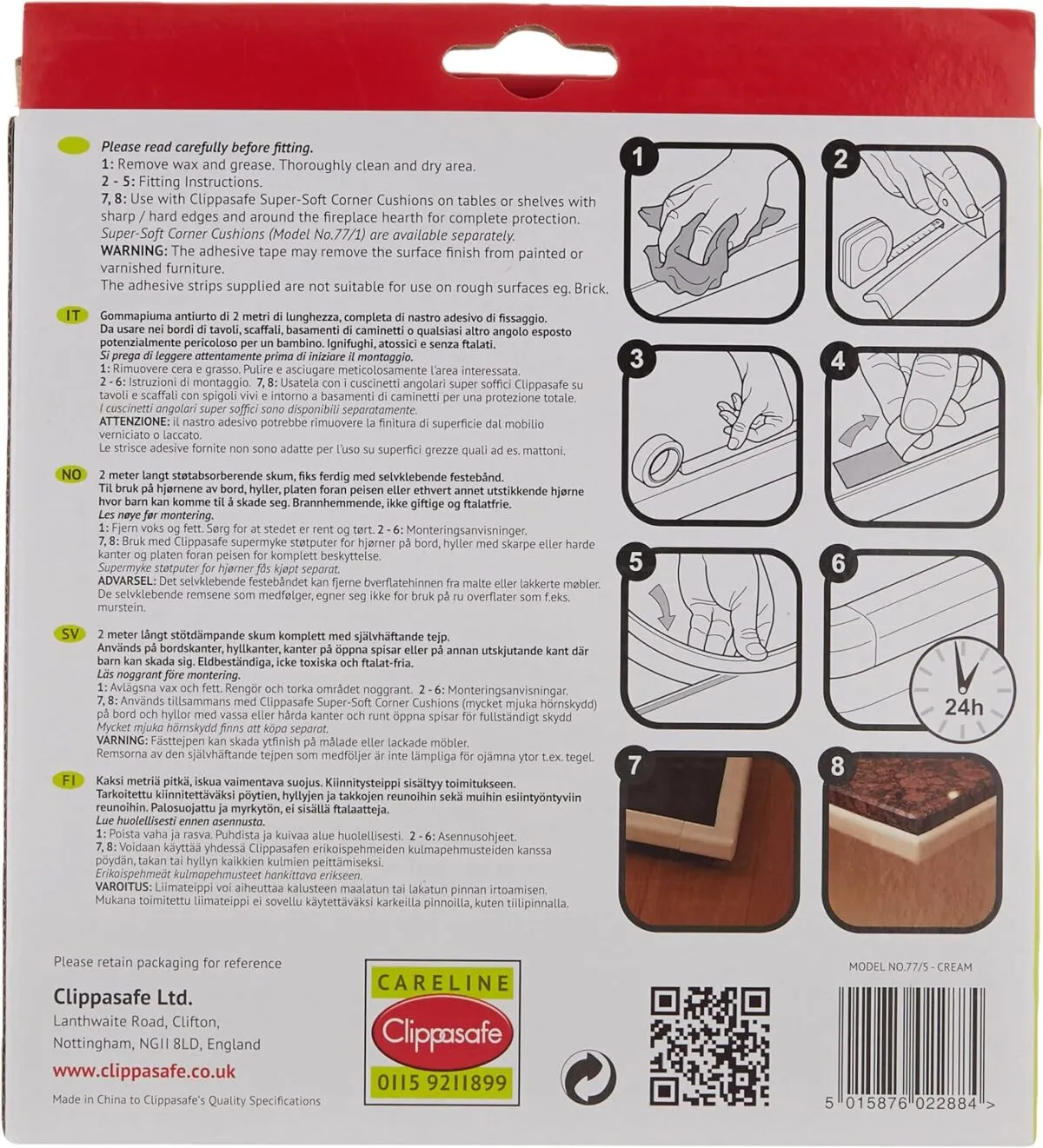 Clippasafe Super-Soft Edge Guard - 2 Metres - Image 2