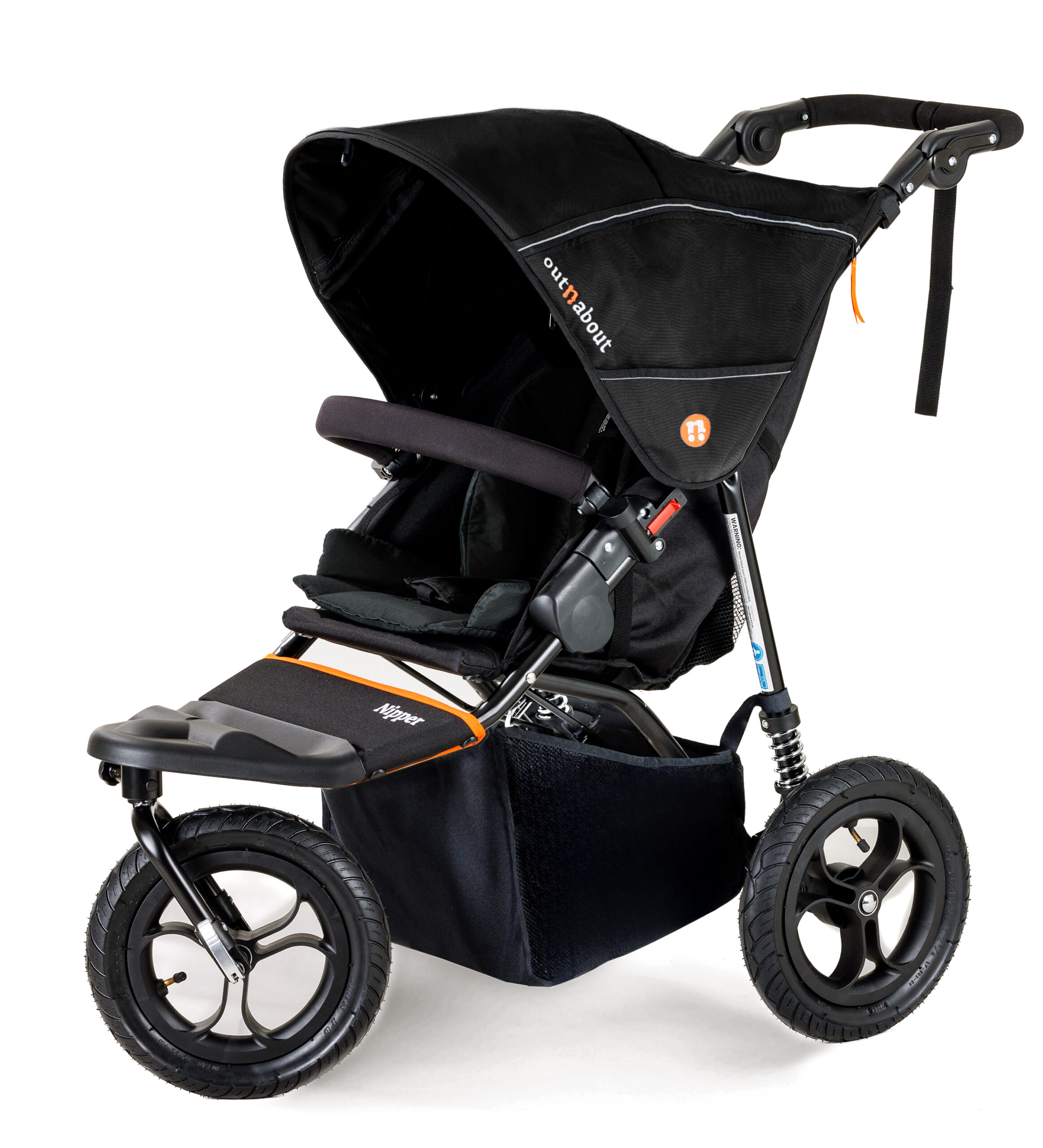 Out'n'About Nipper V5 Pushchair Summit black from Olivers Baby Care