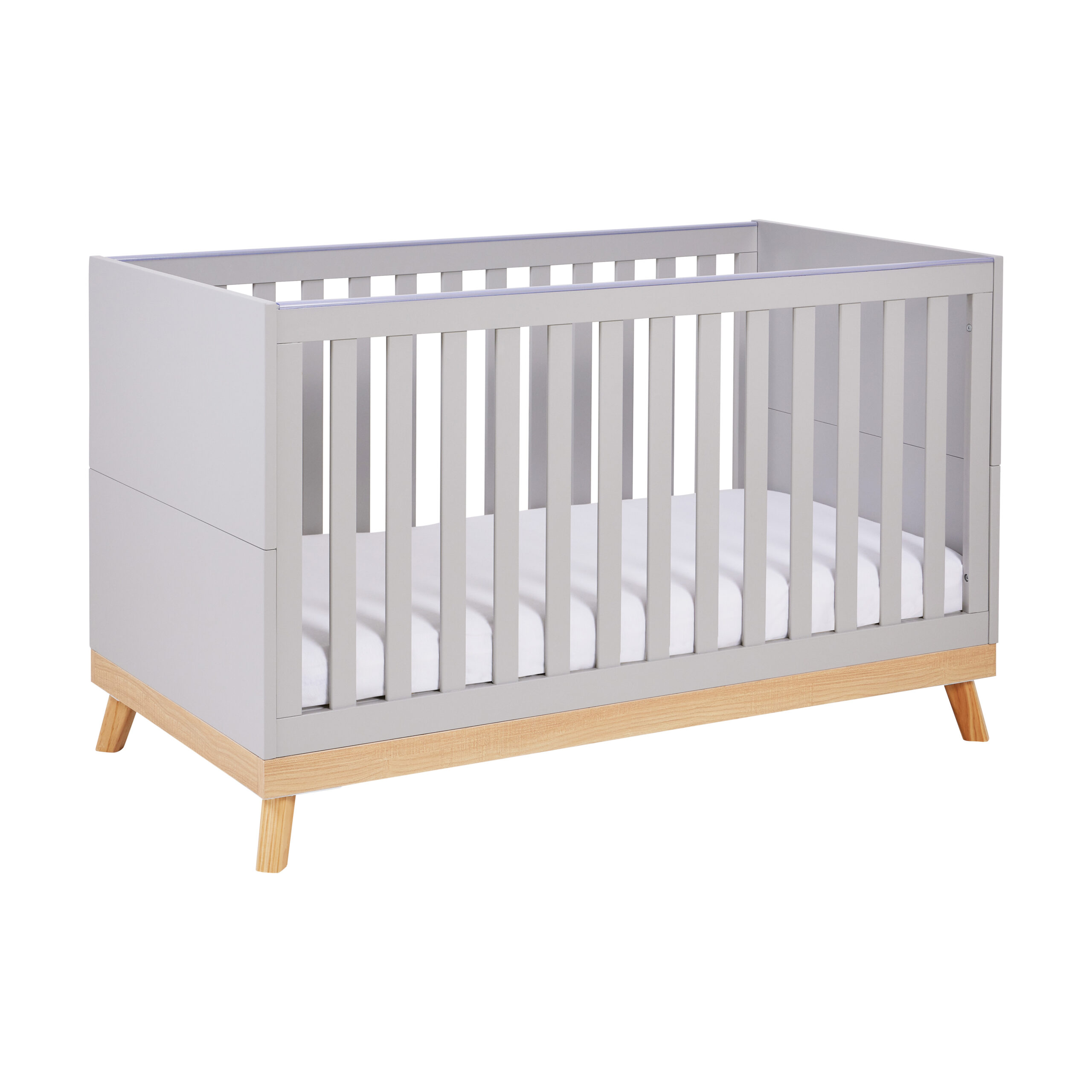Babymore Mona Cot Bed 140cmx70cm Grey from Olivers Baby Care