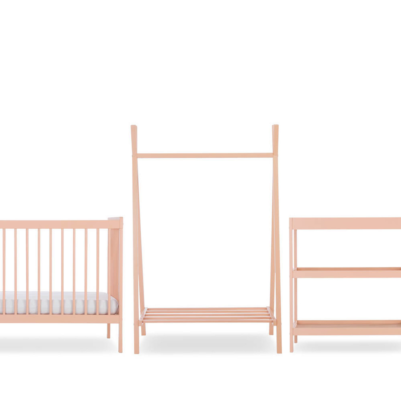 CuddleCo Nola 3pc Nursery Furniture Set Soft Blush at Olivers Baby Care
