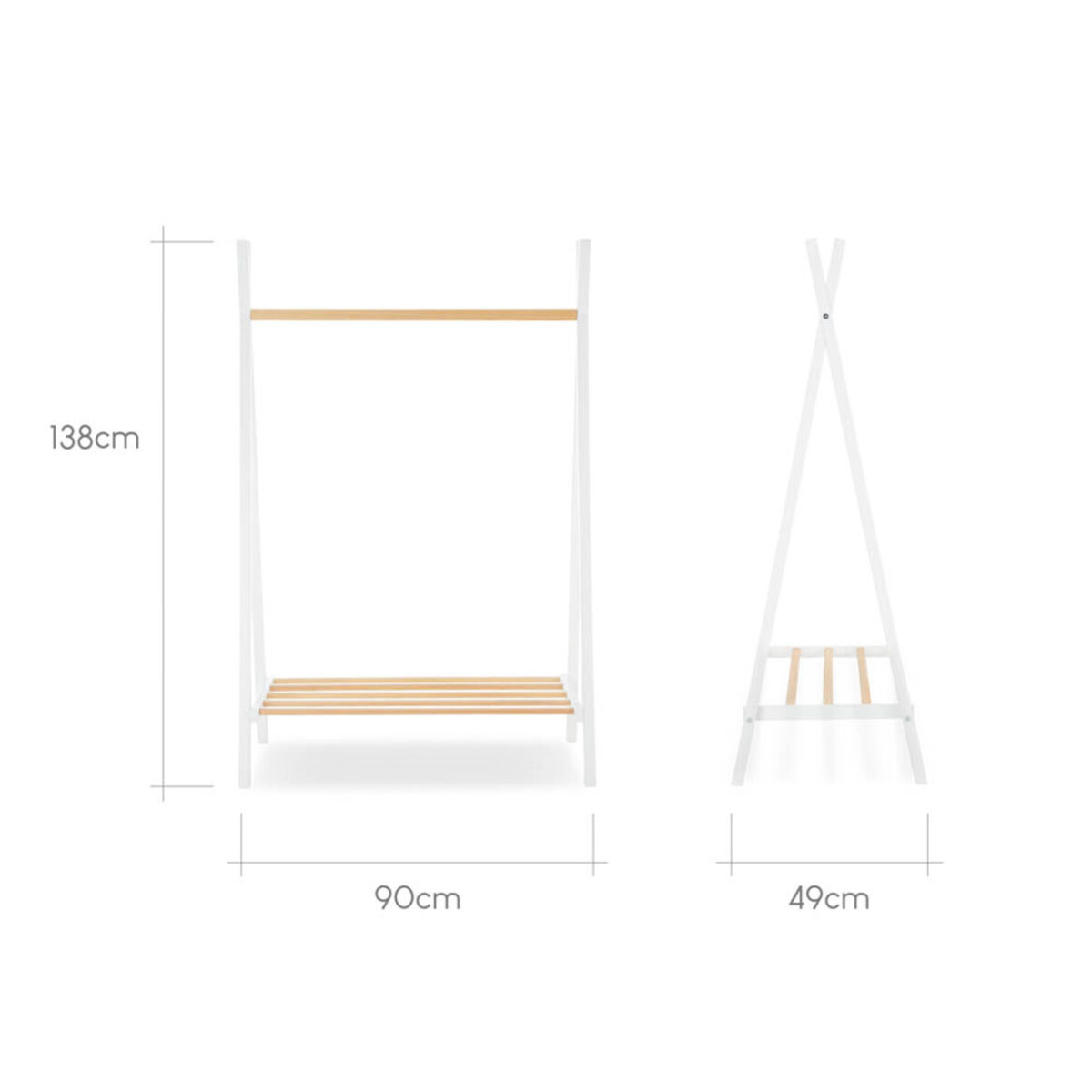 CuddleCo Nola Clothes Rail - Image 7