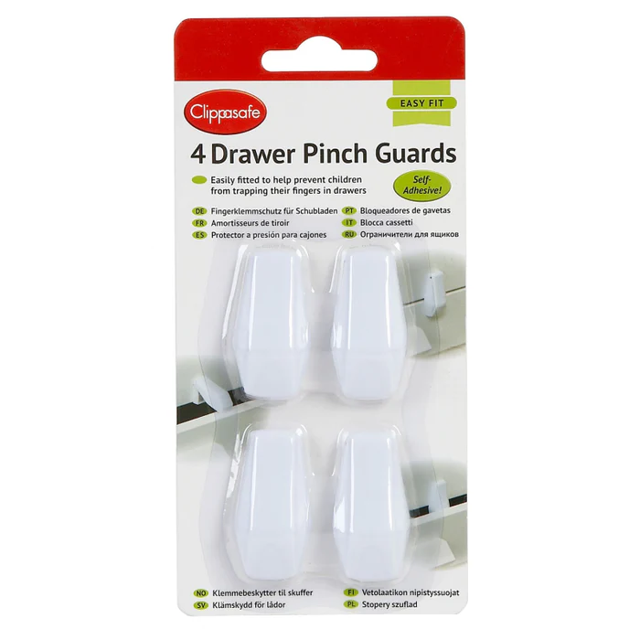 Clippasafe 4pk Drawer Pinch Guards from Olivers Baby Care