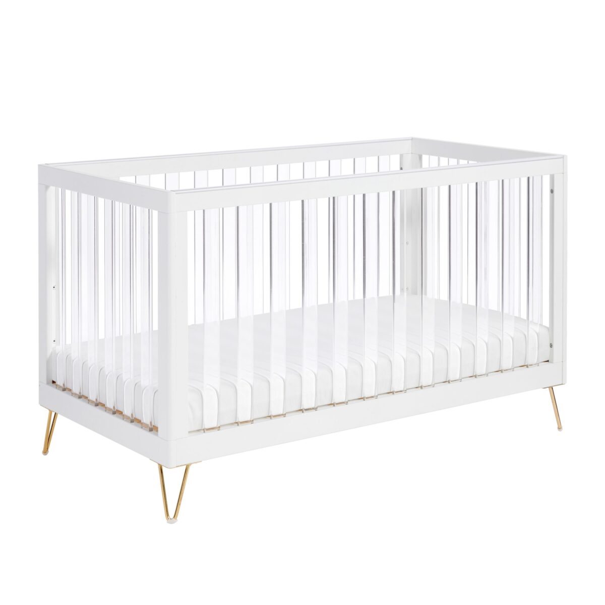 Babymore Kimi XL Acrylic Cot Bed - 140cm x 70cm